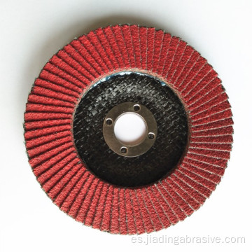Disco de láminas de circonio con soporte de plástico para pulir metal